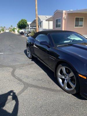 Paint correction on a camaro ss