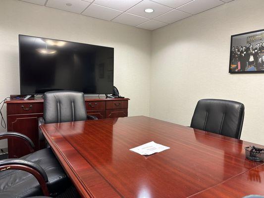 The boardroom. This room was used for our meetings.