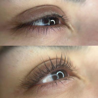 Lash lifting and tint