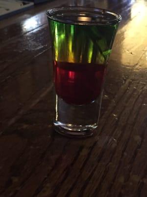 Playing around with some colorful, layered shots at the bar