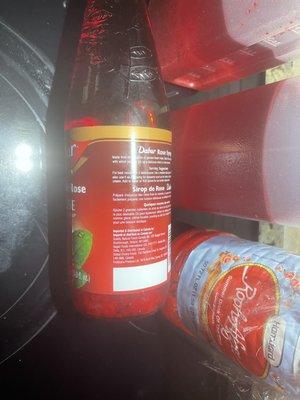 Dabur rose syrup ... same problem.