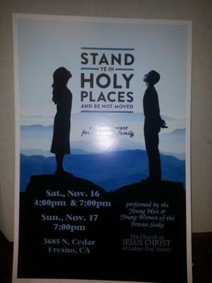 Stand  Ye in Holy Places... and be not moved - a musical production... awesome!