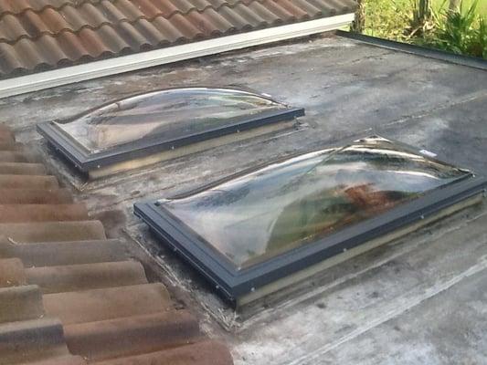 New skylights are both impact resistant and add daylight to any room in the house.