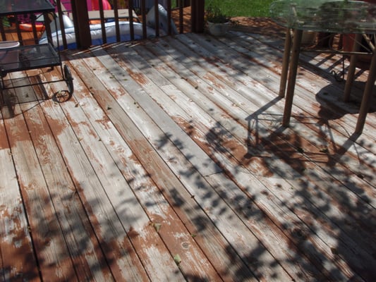 Deck Staining before