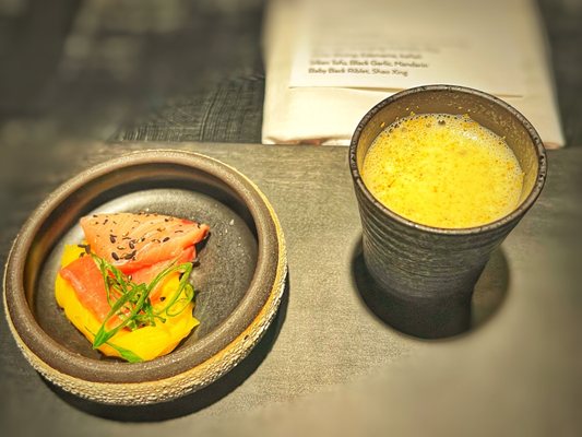 Tennen Buri, Sweet Potato, Passion Fruit, Poke