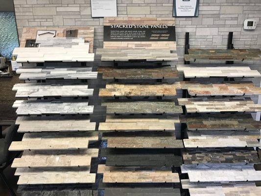 Ledger Panels for backsplash, accent walls, or fireplaces.