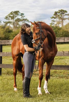 Trainer and Coach Mikayla and her horse "Count"