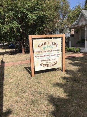 Our sign at our new location! 700 Water St, Waxahachie, TX