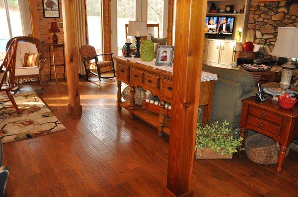 Handscraped Hickory Hardwoods, available at Munday Hardwoods, Inc. in Lenoir, NC.