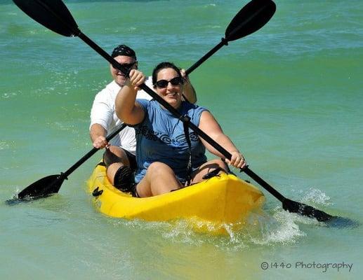 Owners Mac & Suzanne competing in the Sharkbite Challenge 2012