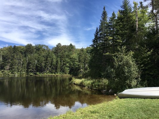 Pond at CG. Free use of canoes.