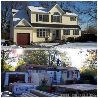 Second Floor Extension Before & After