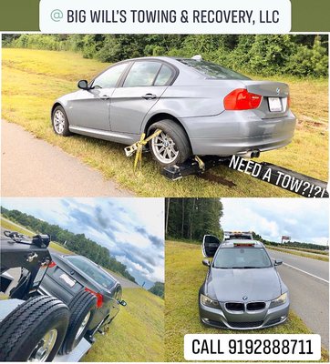 blowout on the Highway! Give us a call today for your Towing needs!