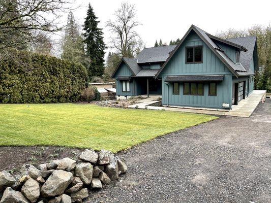 Monochromatic style house in West Linn