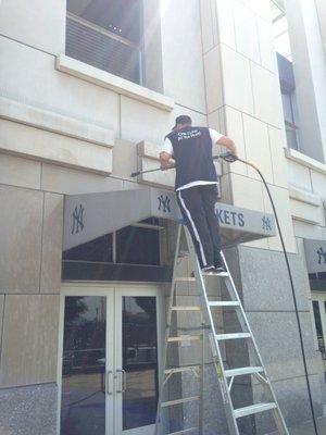 Power Washing Yankee Stadium