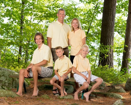 Family Portrait Sebago Lake