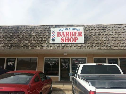 Picture of the outside of the Barbershop