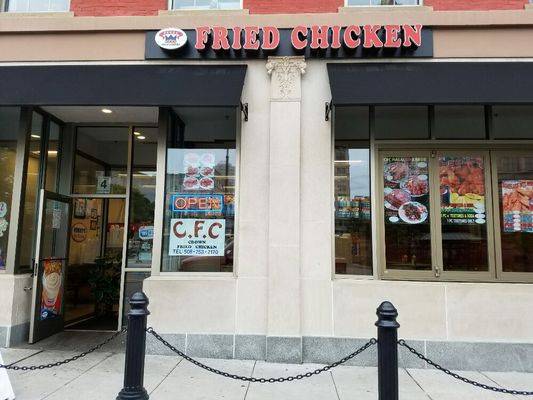 Crown Fried Chicken 
Specialized in fried chicken and Kabobs, Sandwichs, Subs, Salads, and more, 
Come on in 114 items on the menu.