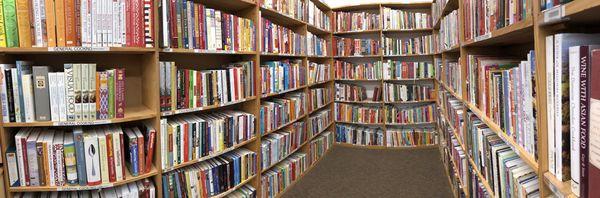 Loads and loads and loads of neatly arranged books. What a great place!