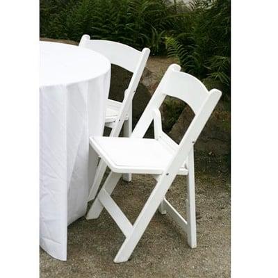 White Padded Chairs