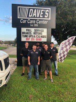 Our team at Dave's Car Care Center!