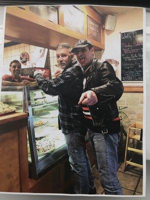 me with Cj Ramone at the Pizza Place, Long Island