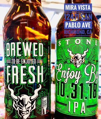 Fresh brew Double IPA Enjoy By is now available at store