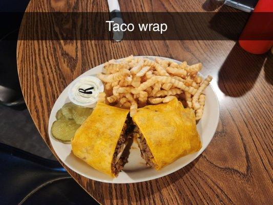 Taco wrap for lunch