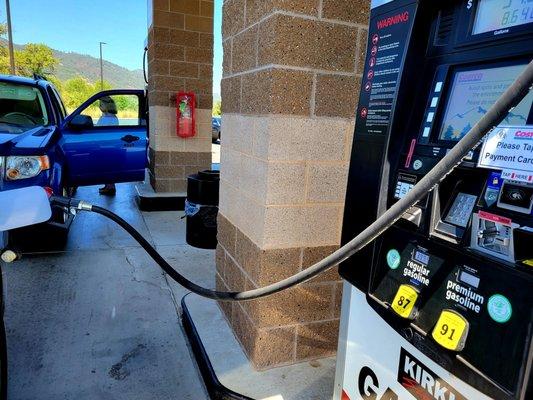 Pumping gas at Costco Ukiah