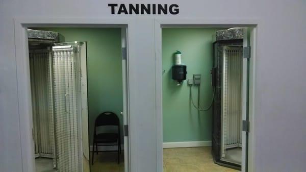 We also offer tanning at our facility