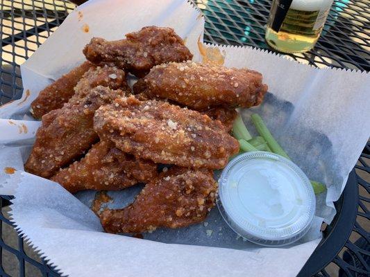 Hot Garlic Parmesan wings