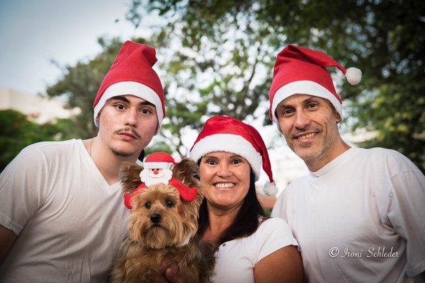 Happy Family at Christmas Time