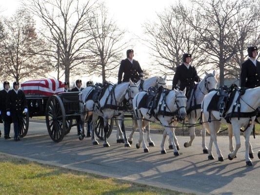 Veteran Services including burial at Arlington National Cemetery