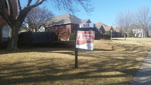 "SOLD" 3311 Hillpark Ln., Carrollton. 
Also had the pleasure of helping my clients buy this home the prior year!