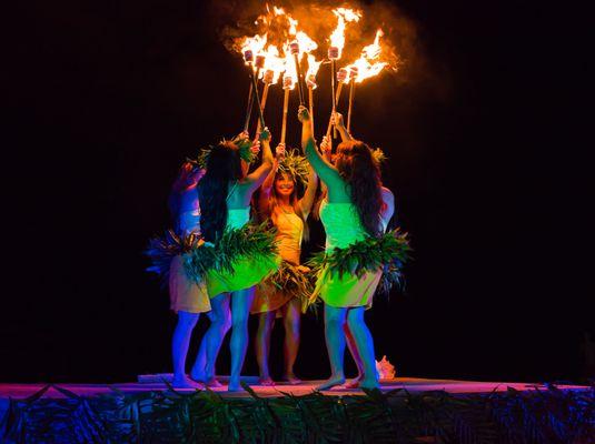 Enjoy a weekly Fire Show every Wednesday