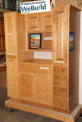 We sell custom cabinets through the WeBuild Colorado program.