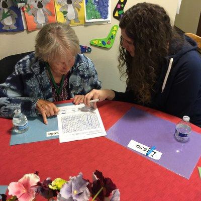 Cognitive Games such as Word Searches, Puzzles, Bingo, Dominoes, Checkers, Uno, and Scrabble are all great for challenging our brains.