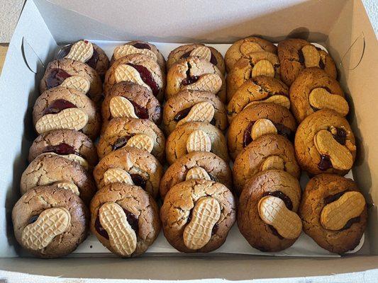 Peanut Butter & Jelly Cookies