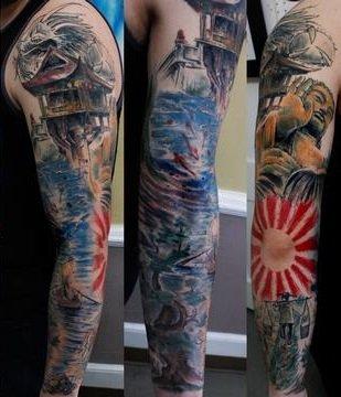 Left sleeve done by Steve Phipps.