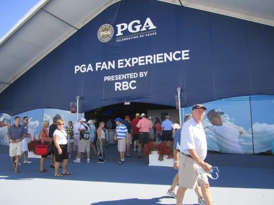 Fan Experience tent.