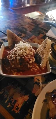 great Gigantic meatball homemade bread