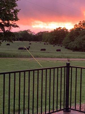 Sisters front porch sunset