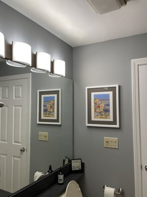 Bathroom painting.