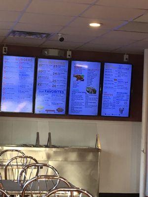 Wall menu