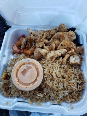 Chicken and Shrimp hibachi