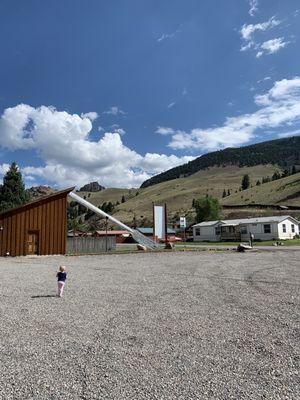 America's largest fork in their parking area.