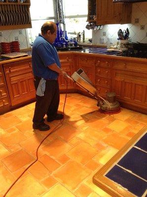 Get your floors cleaned with a good Floor Scrubbing.