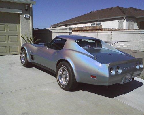 75 vette with custom paint job