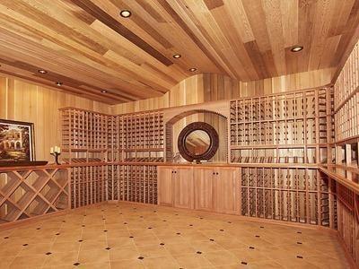 Wouldn't you love a wine cellar like this? Not long after we cleaned we had an emergency red wine spill cleanup in Theater Ro...