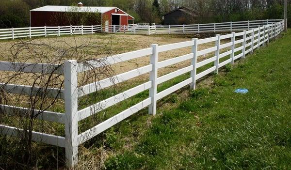 Vinyl "Post & Rail" Fence